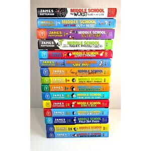 Near Complete Set MIDDLE SCHOOL Books Series by James Patterson vol.1-15 HC